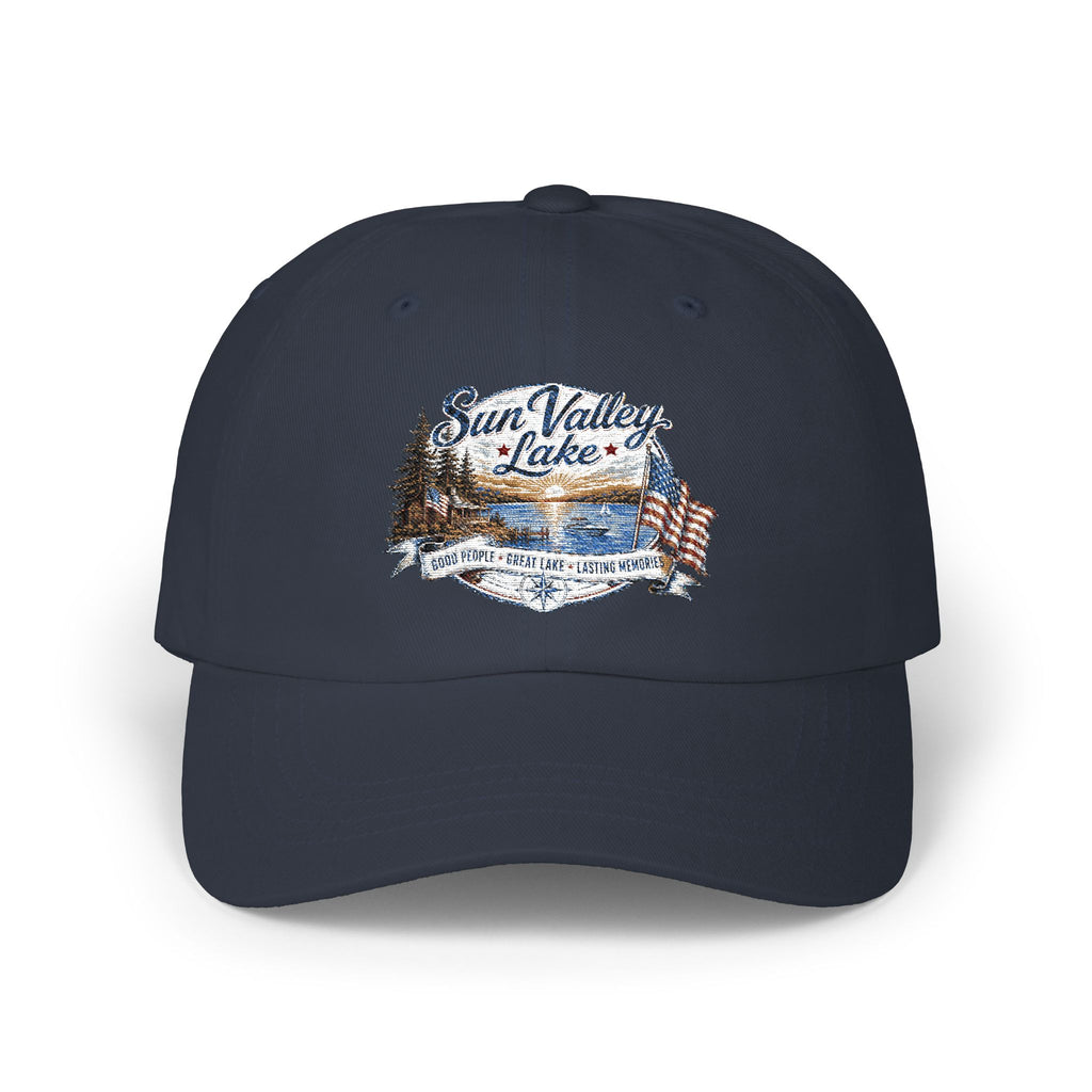 Sun Valley Lake Embroidered Cap - Adjustable Lake Life Hat