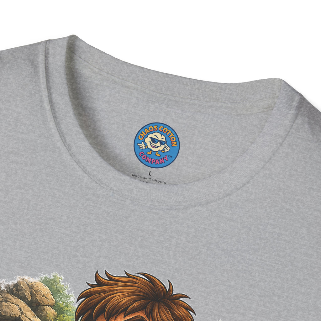 Caveman Discovers a Lighter T-Shirt