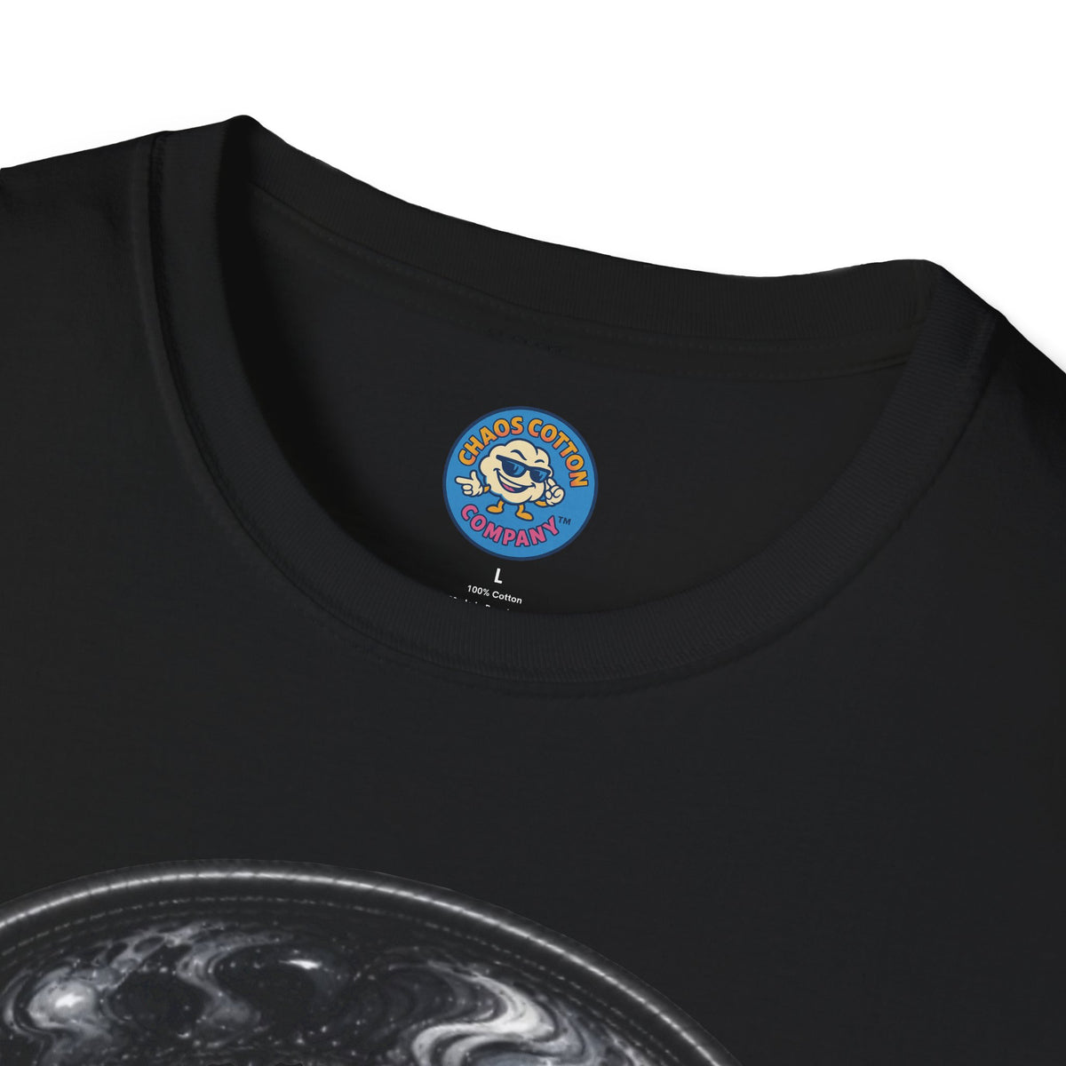 Black and White Drip Headphones T-Shirt