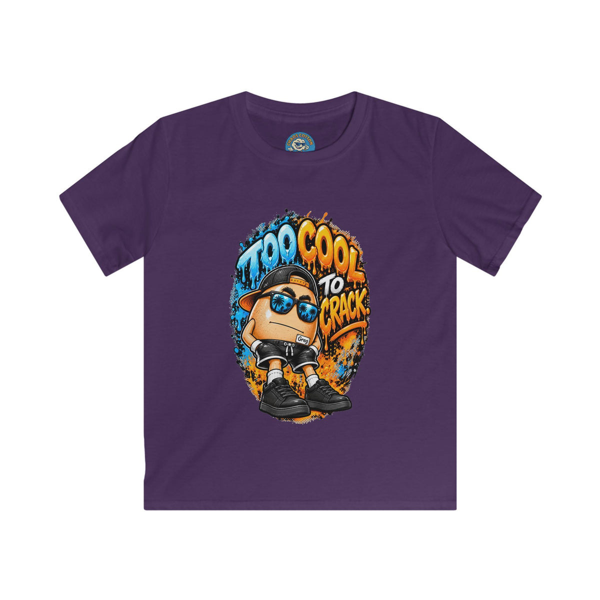 Greg the Egg " Too Cool to Crack" Kids T-Shirt