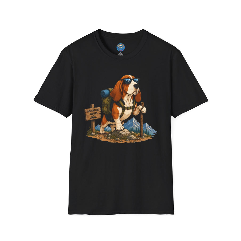 Hiking Basset Hound T-Shirt