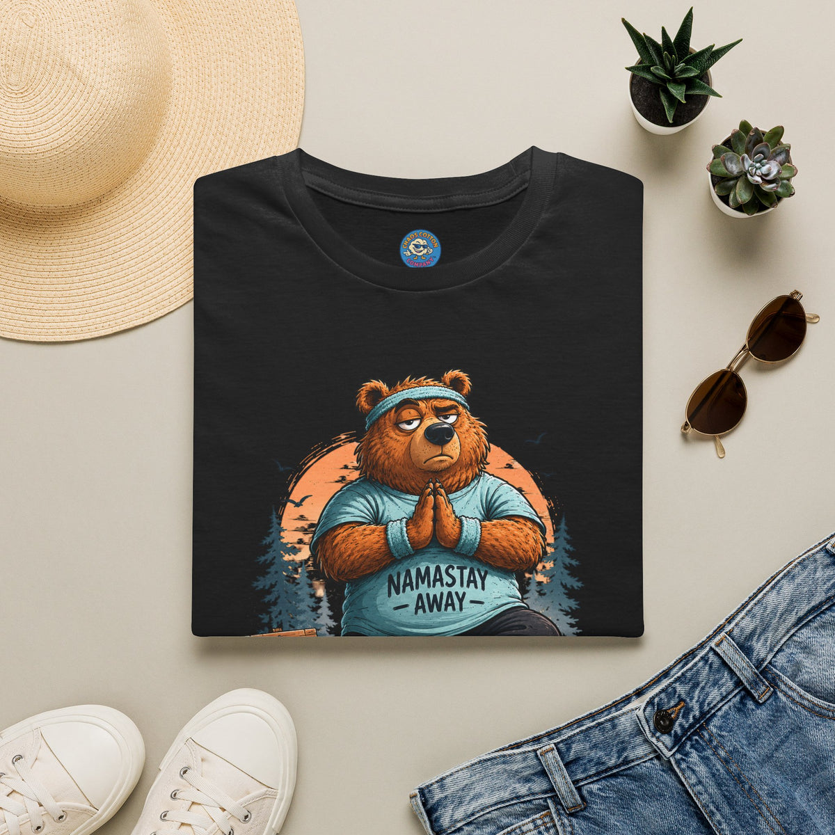 Namastay Away Bear Yoga T-Shirt