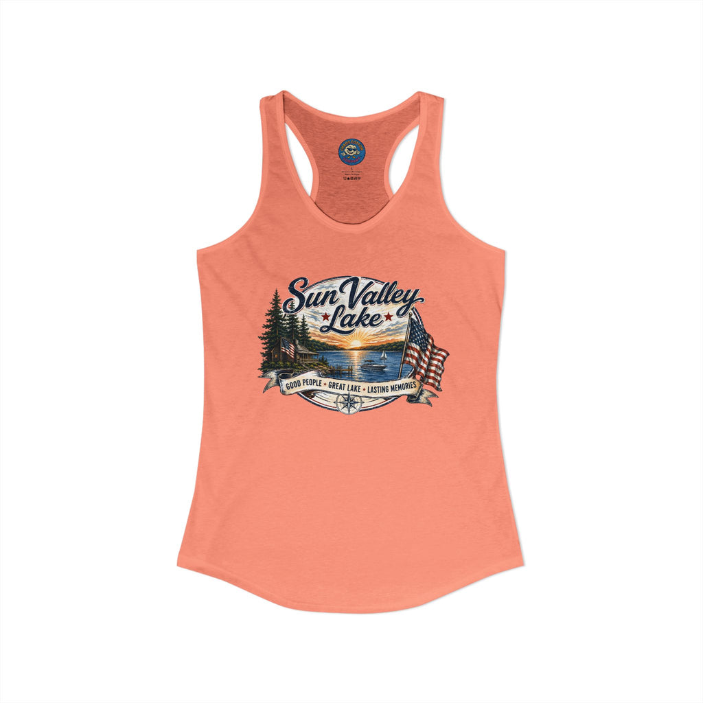 Sun Valley Lake Community Women's Ideal Racerback Tank