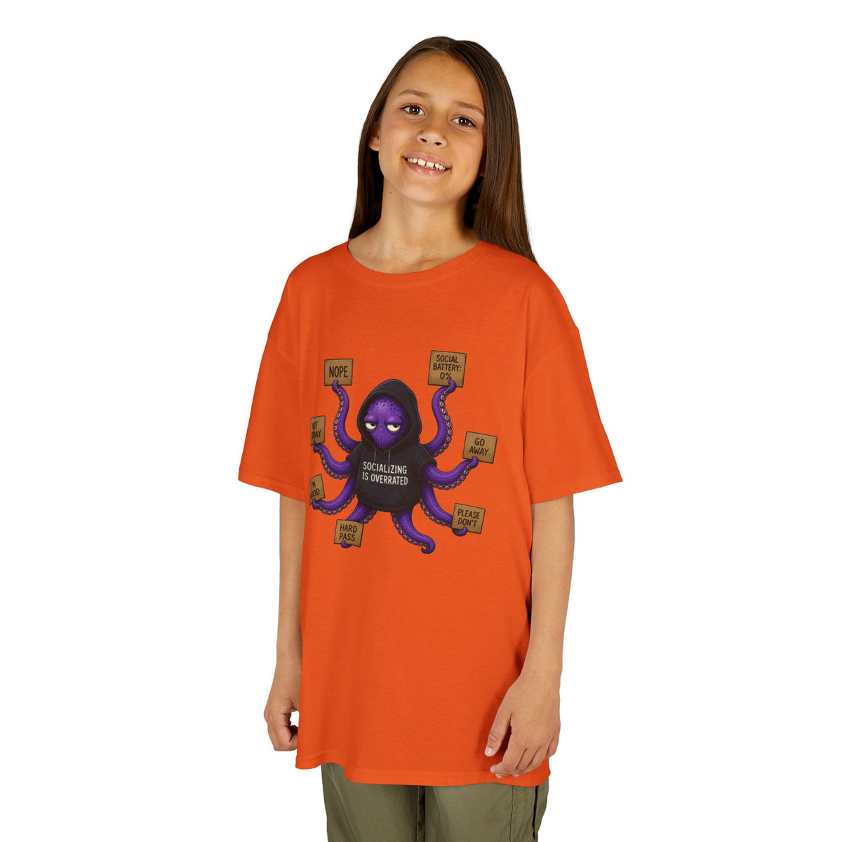 Anti-Social Octopus Kid's T-Shirt
