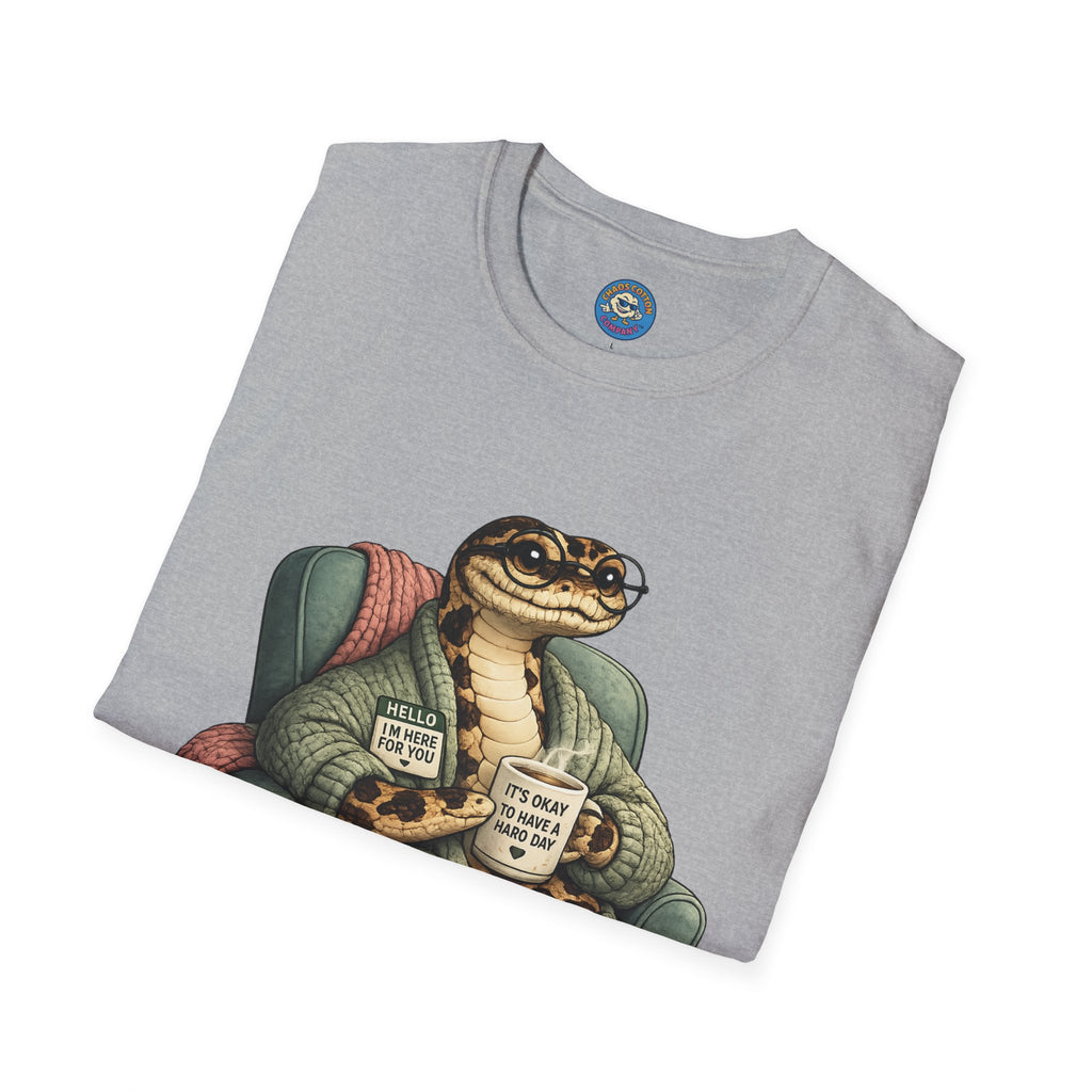 Cozy Snake Holding Mug T-Shirt | It's Okay To Have A Hard Day
