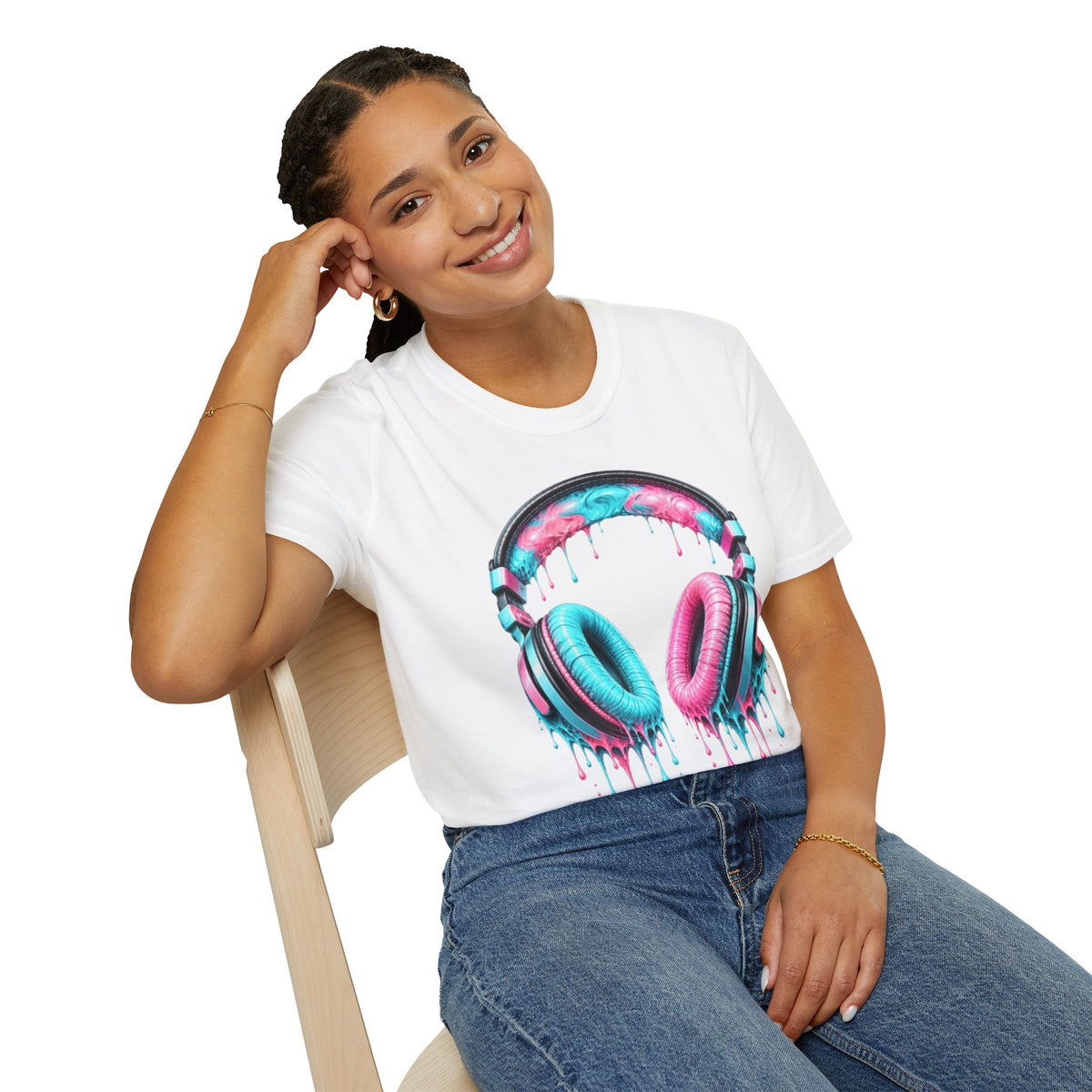 Miami Vice Drip Headphones T-Shirt