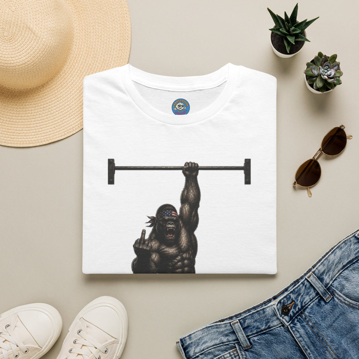 Gorilla Weightlifting T-Shirt (Hanging)