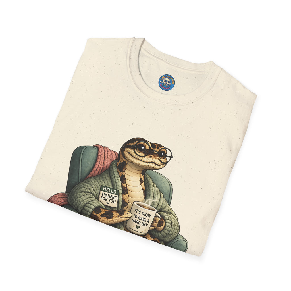 Cozy Snake Holding Mug T-Shirt | It's Okay To Have A Hard Day