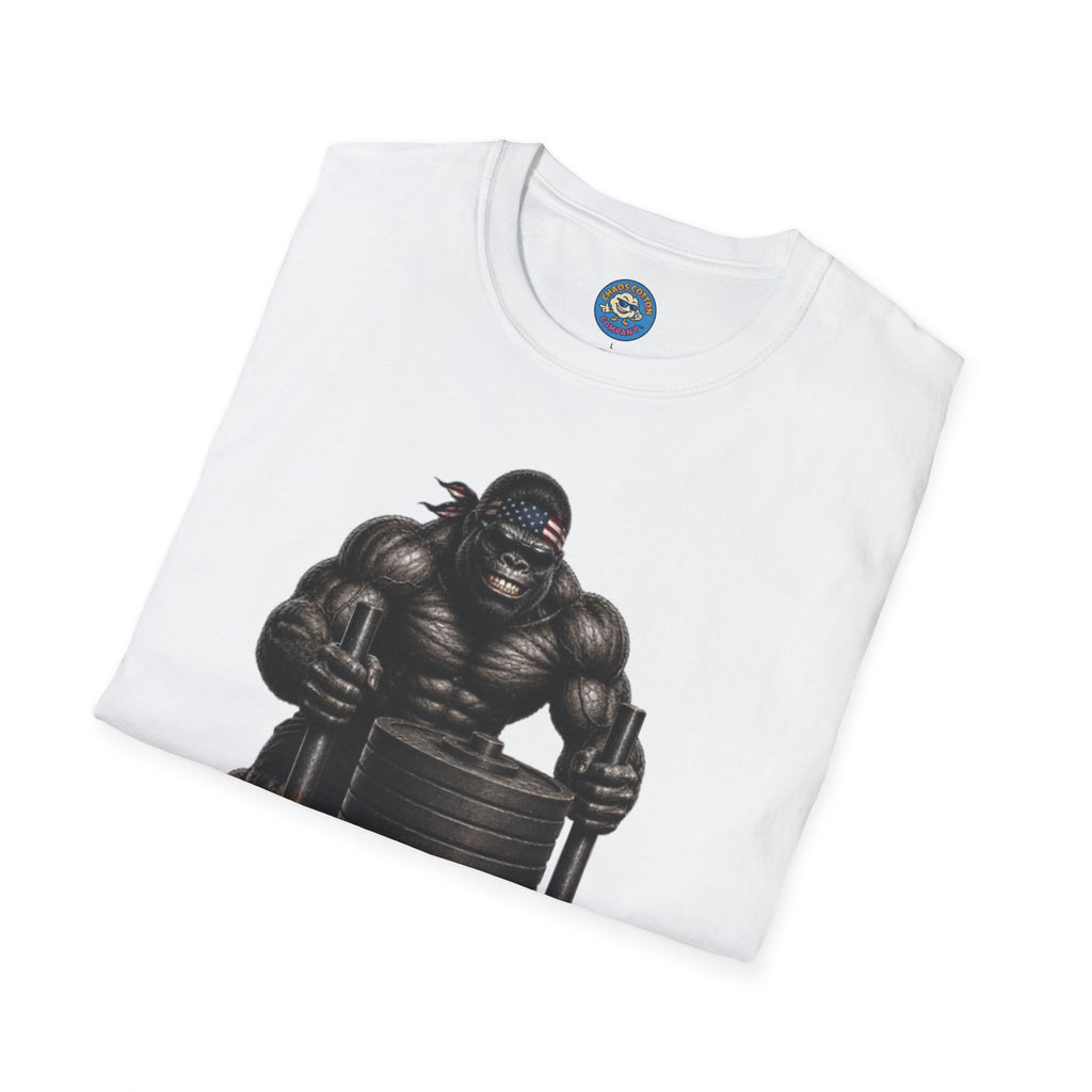 Gorilla Weightlifting T-Shirt (Pushing Sled)