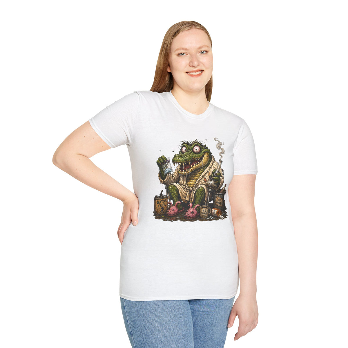 Gator Monster Smoking Pipe T-Shirt