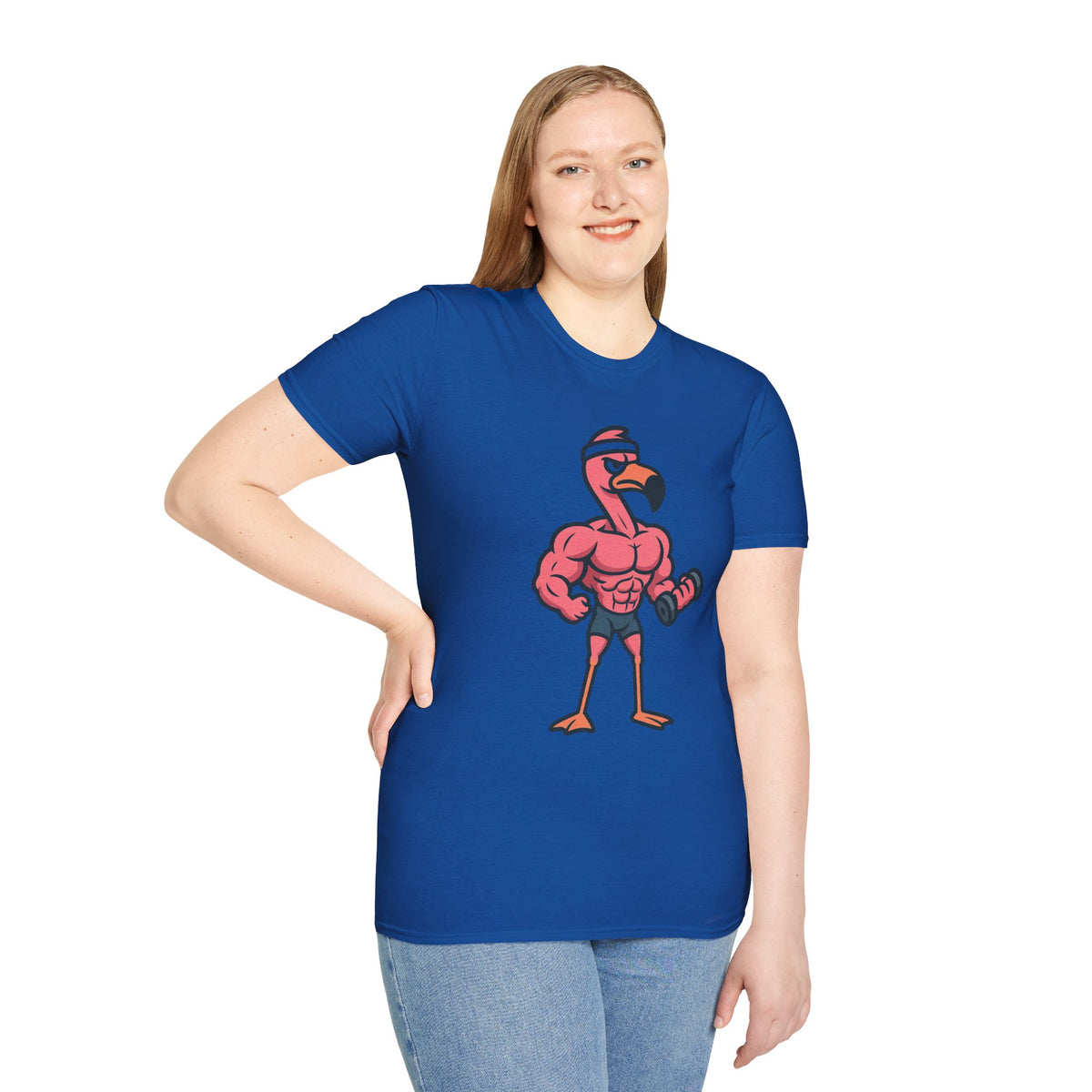 Skipping Leg Day Flamingo T-Shirt