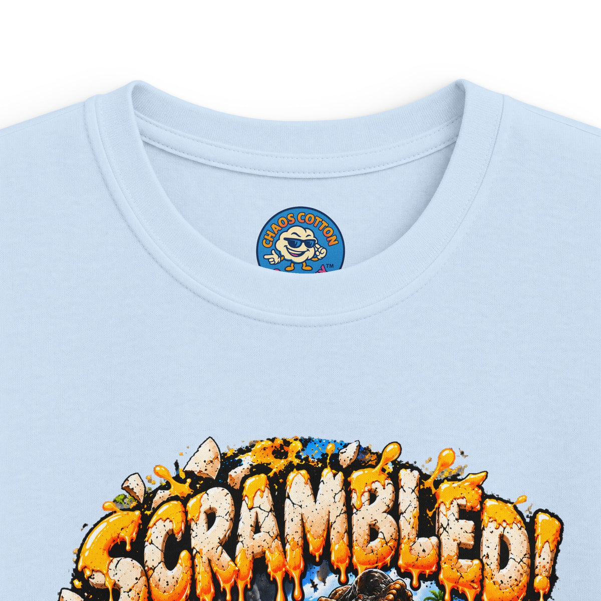 Greg the Egg "Scrambled Dinosaur" Kids T-Shirt