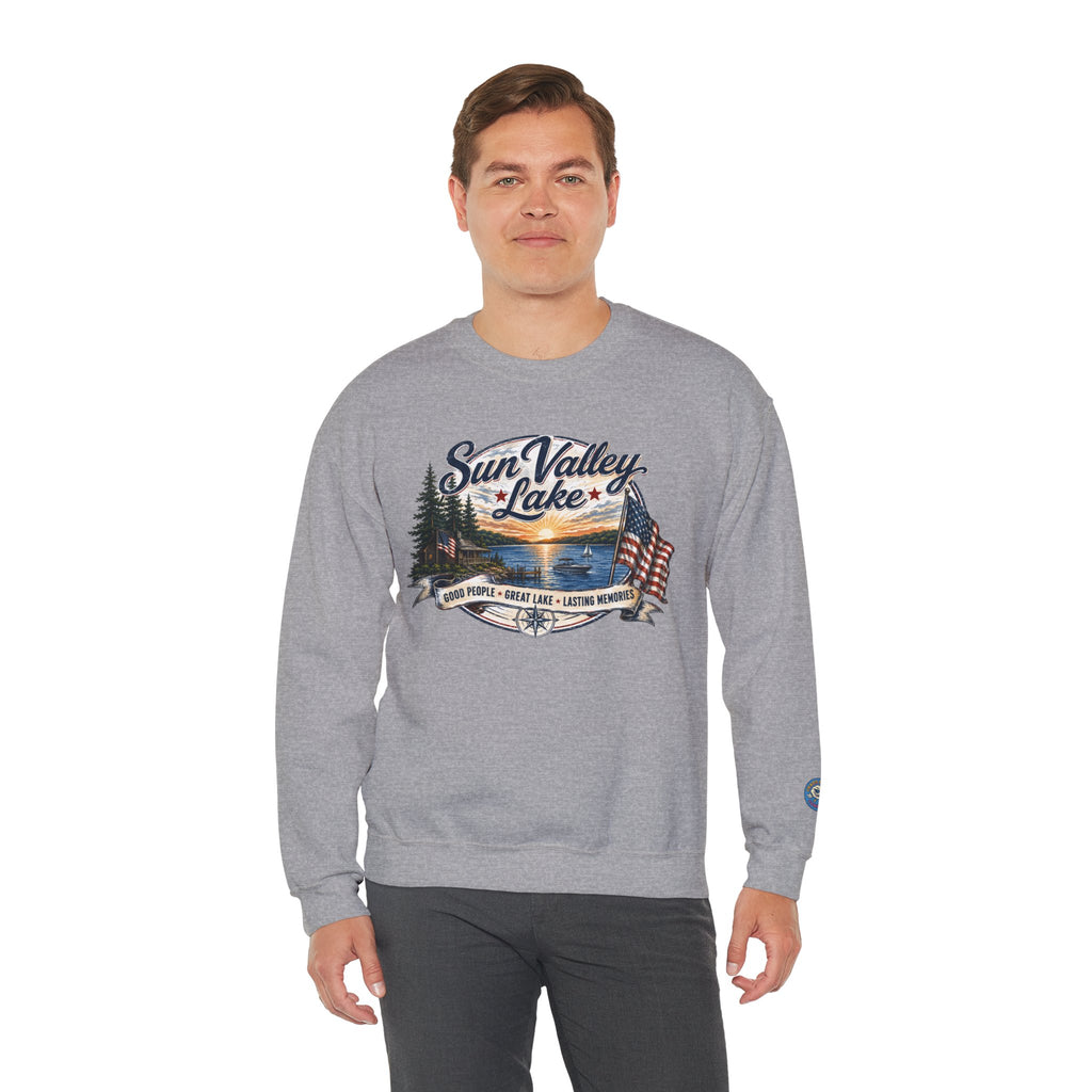 Sun Valley Lake Unisex Crewneck Sweatshirt