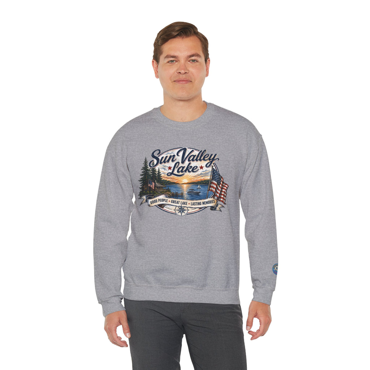 Sun Valley Lake Unisex Crewneck Sweatshirt