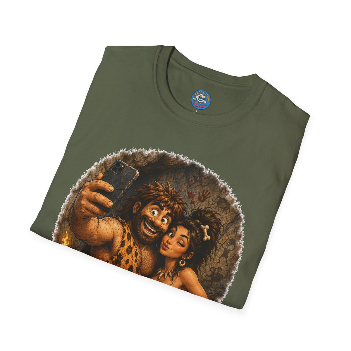 Caveman Couple Selfie T-Shirt