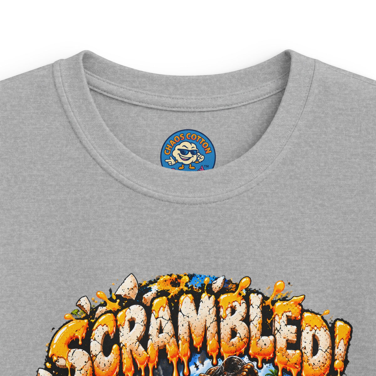 Greg the Egg "Scrambled Dinosaur" Kids T-Shirt