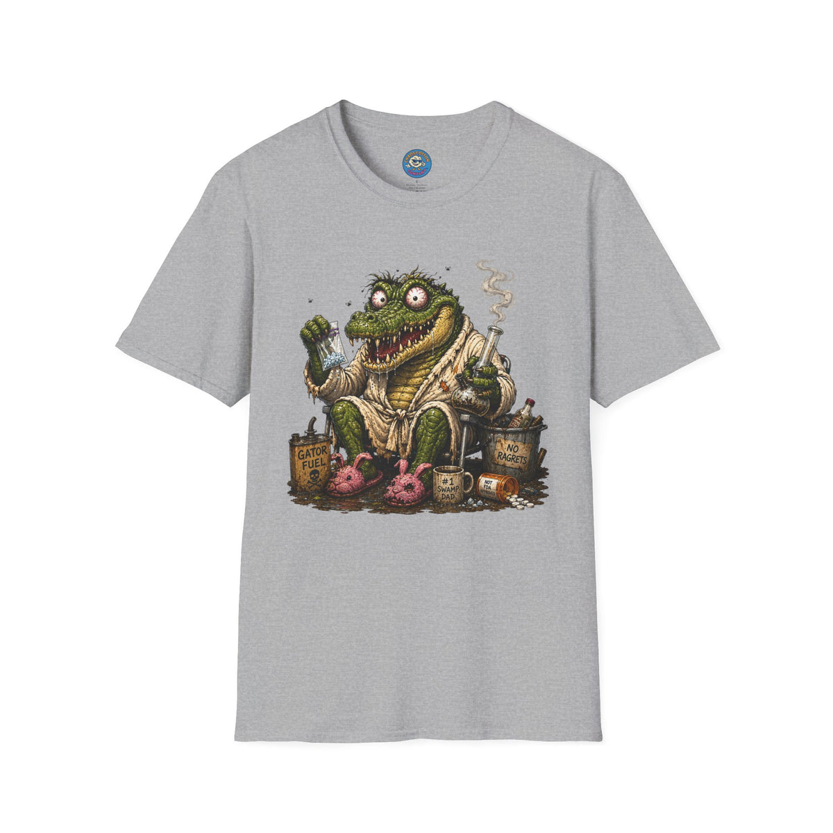 Gator Monster Smoking Pipe T-Shirt
