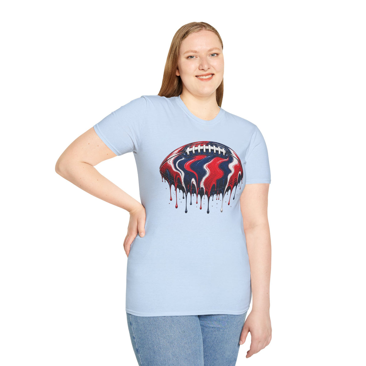 Ole Miss Drip Football T-Shirt