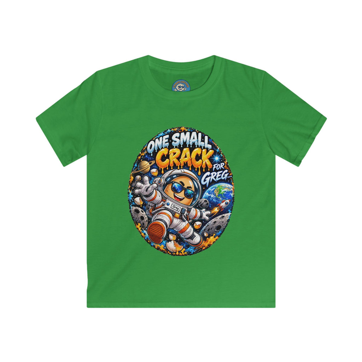 Greg the Egg "One Small Crack" Kids T-Shirt