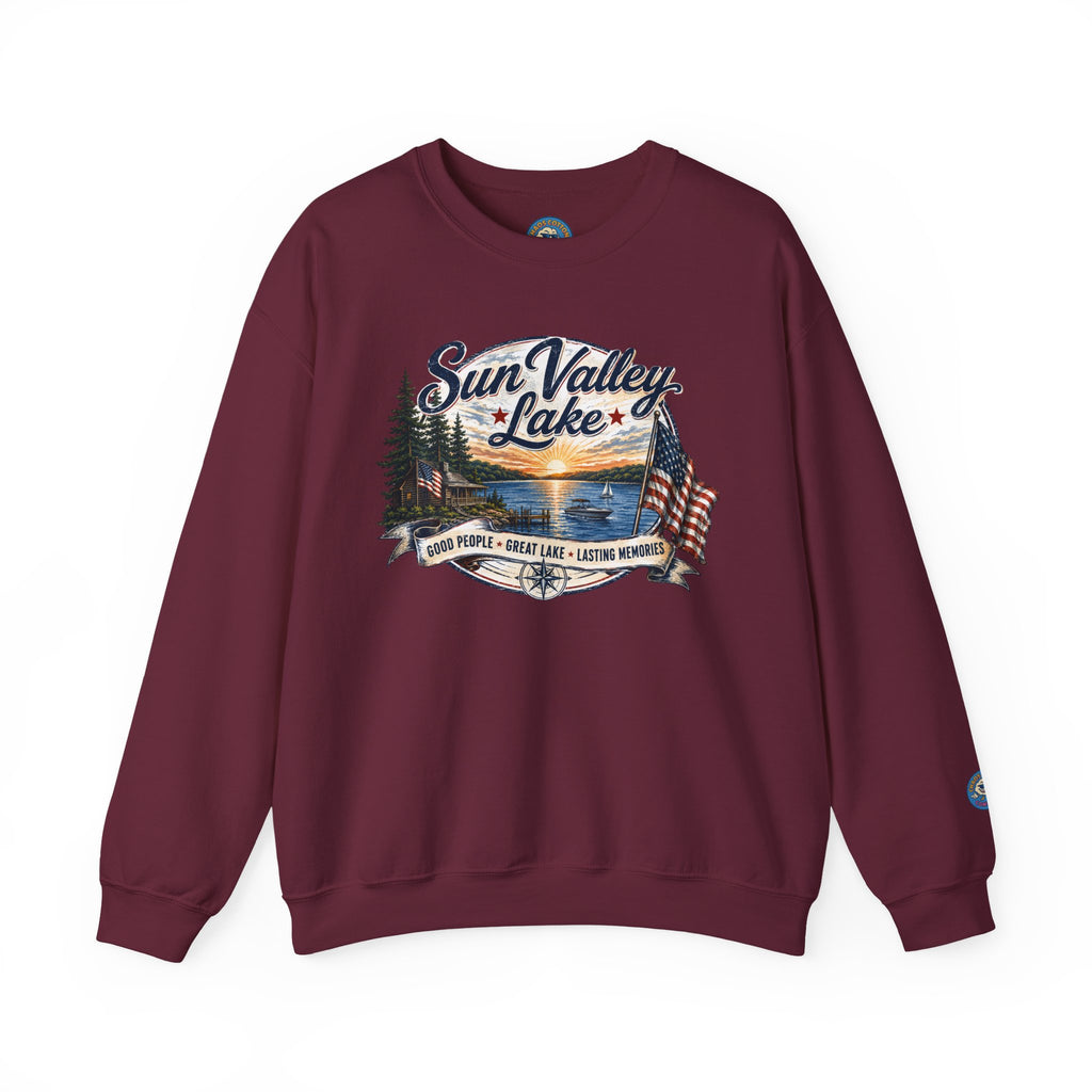 Sun Valley Lake Unisex Crewneck Sweatshirt