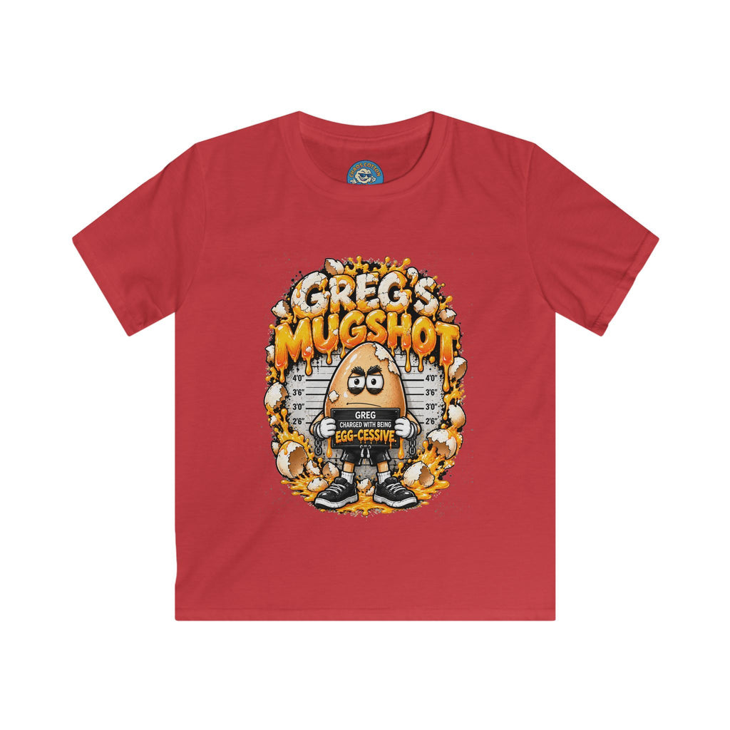Greg the Egg "Greg's Mugshot" Kids T-Shirt