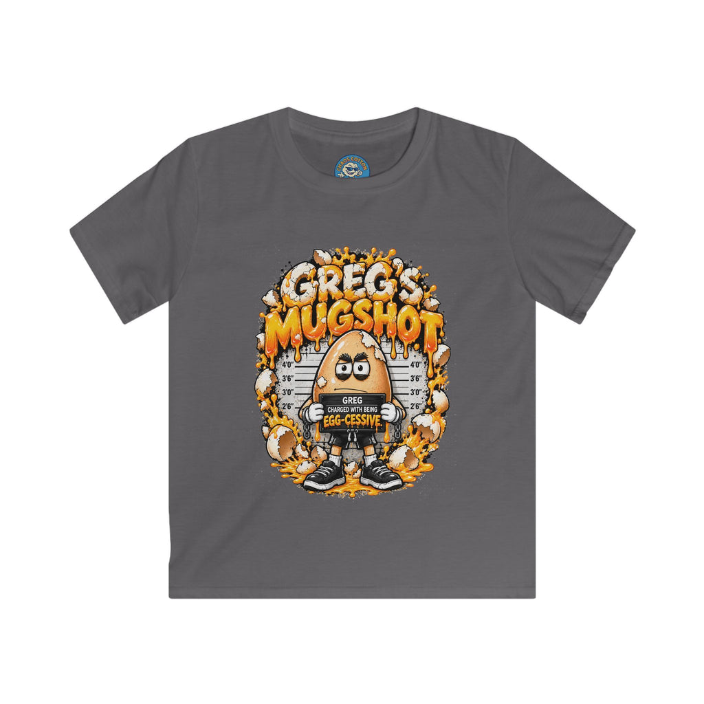 Greg the Egg "Greg's Mugshot" Kids T-Shirt