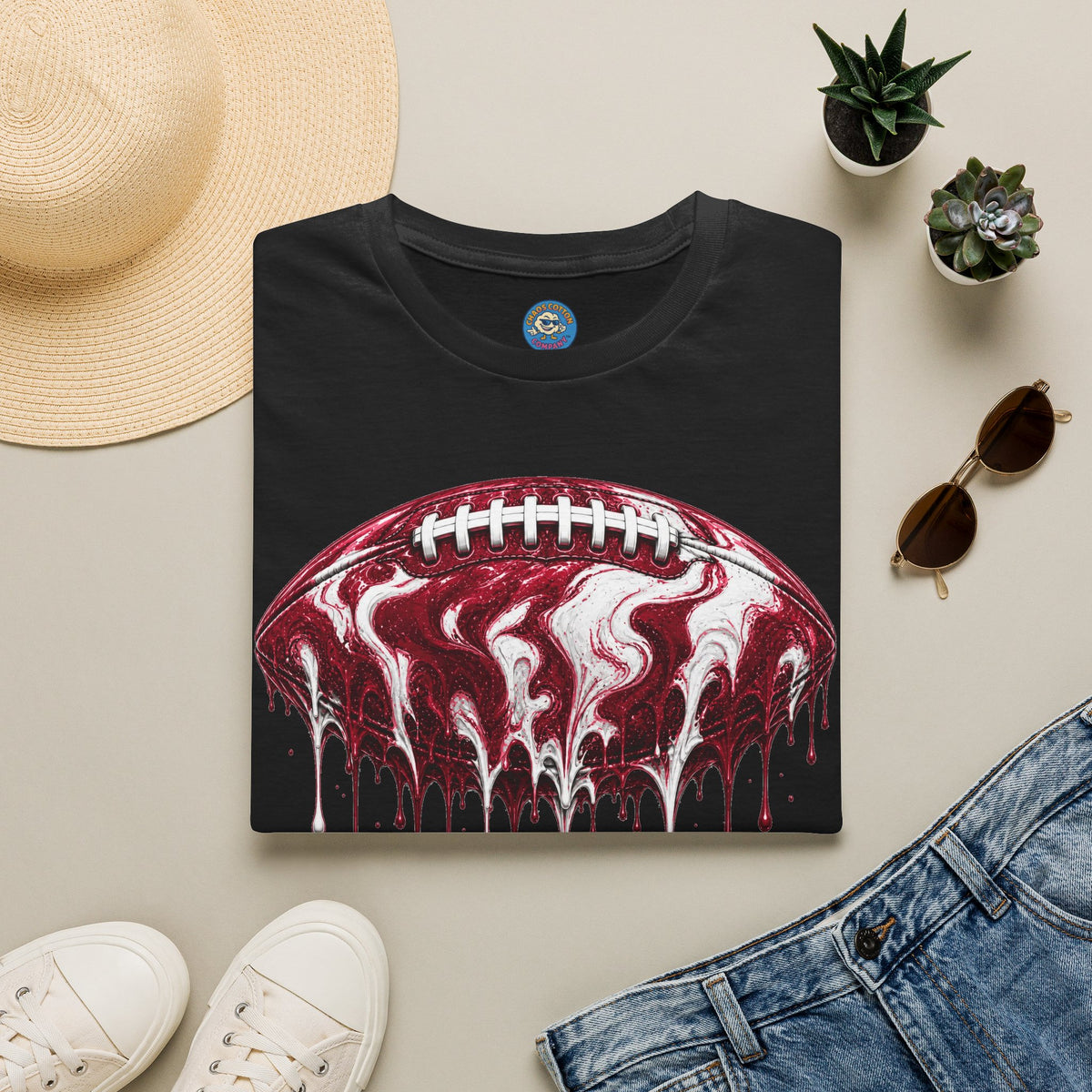 Alabama Crimson Tide Football Drip T-Shirt