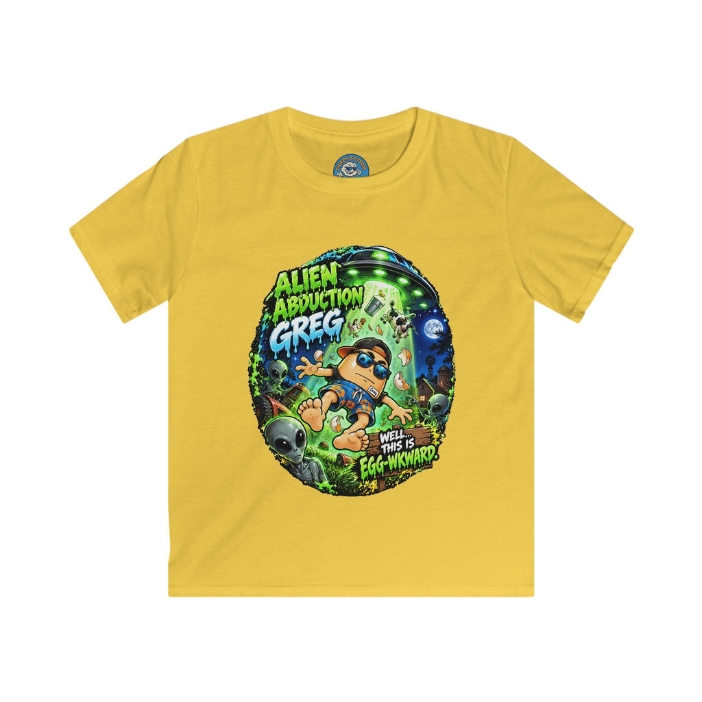 Greg the Egg "Alien Abduction" Kids T-Shirt