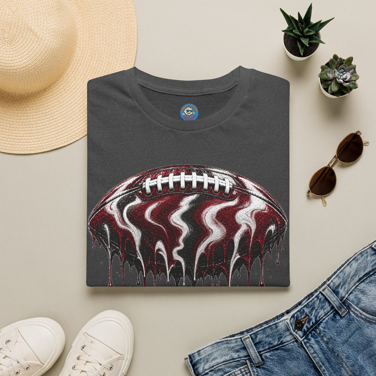 South Carolina Gamecocks Drip Football T-Shirt