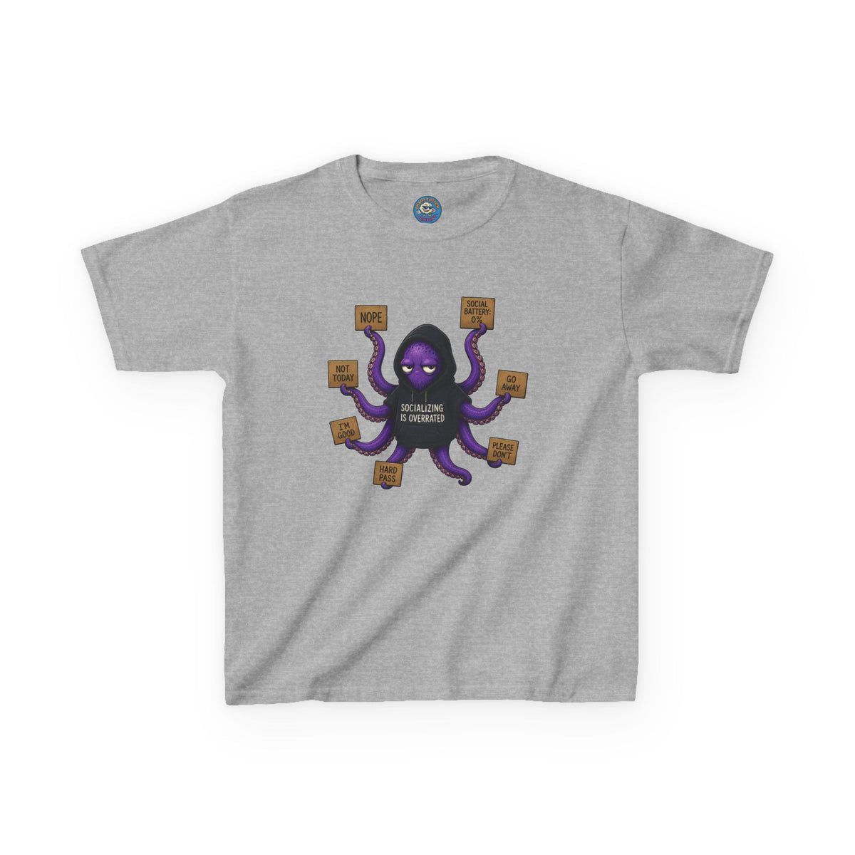 Anti-Social Octopus Kid's T-Shirt