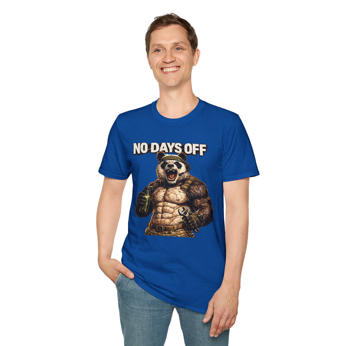 No Days Off Panda Workout T-Shirt
