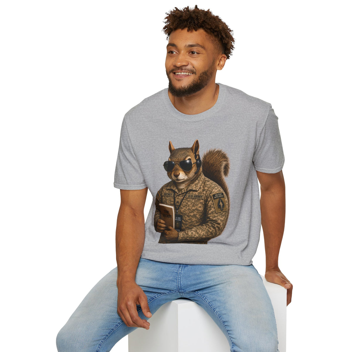 Secret Squirrel Military Intelligence Funny Tactical Squirrel Graphic