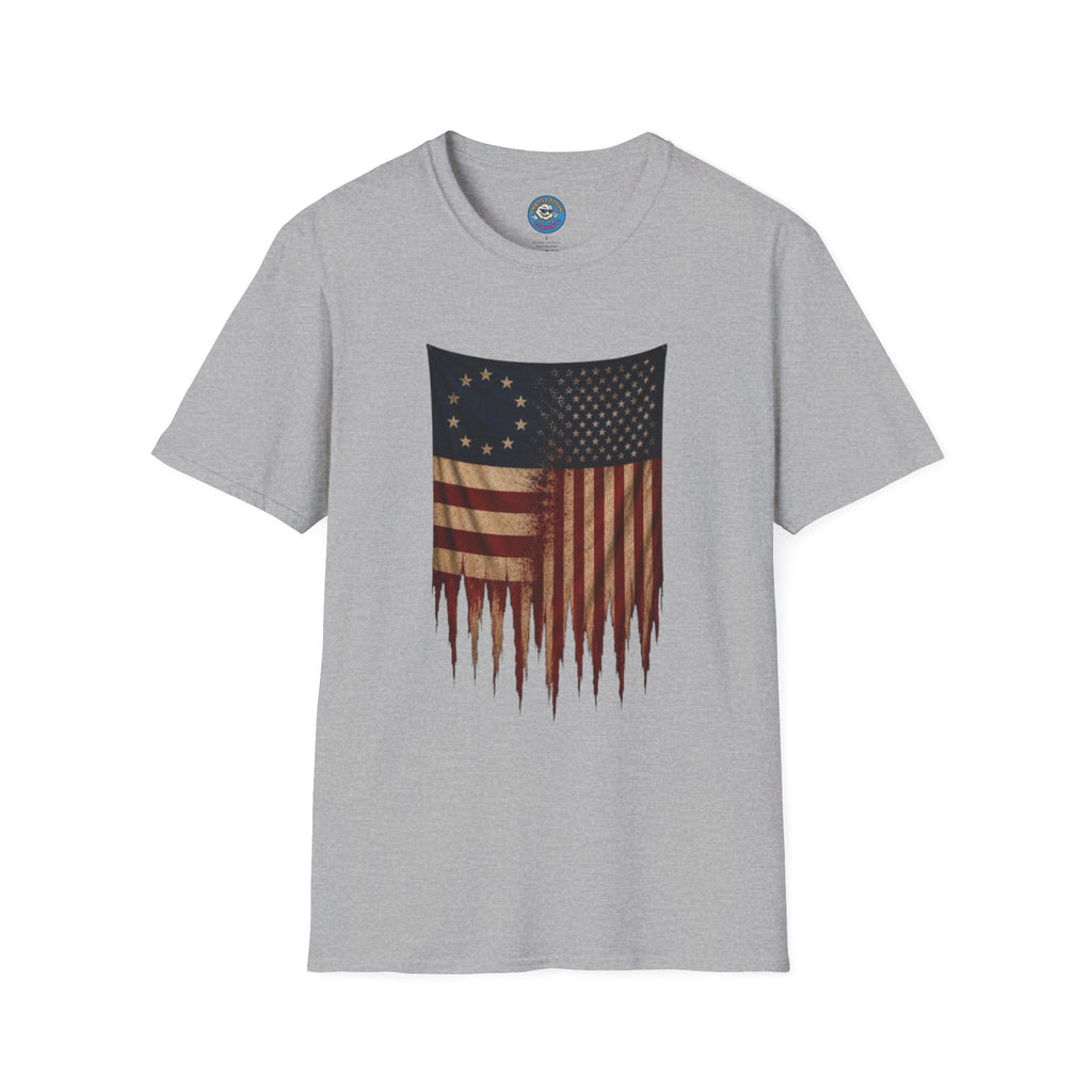 Two Eras, One Nation American Flag T-Shirt