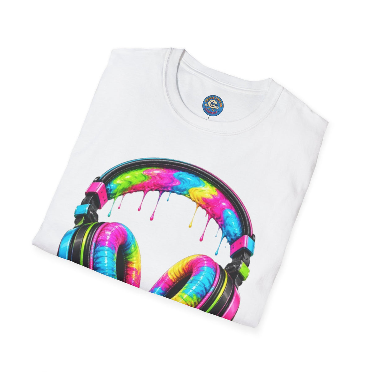 80's Neon Drip Headphones T-Shirt