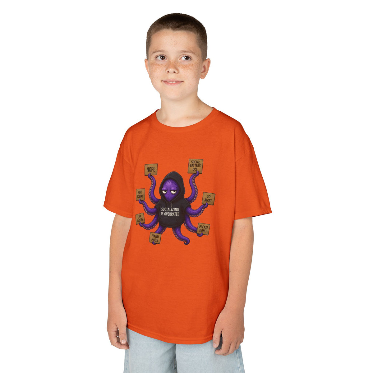 Anti-Social Octopus Kid's T-Shirt