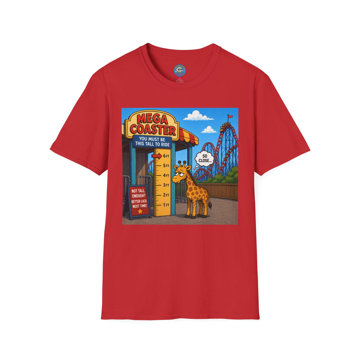 Almost Tall Enough Giraffe T-Shirt