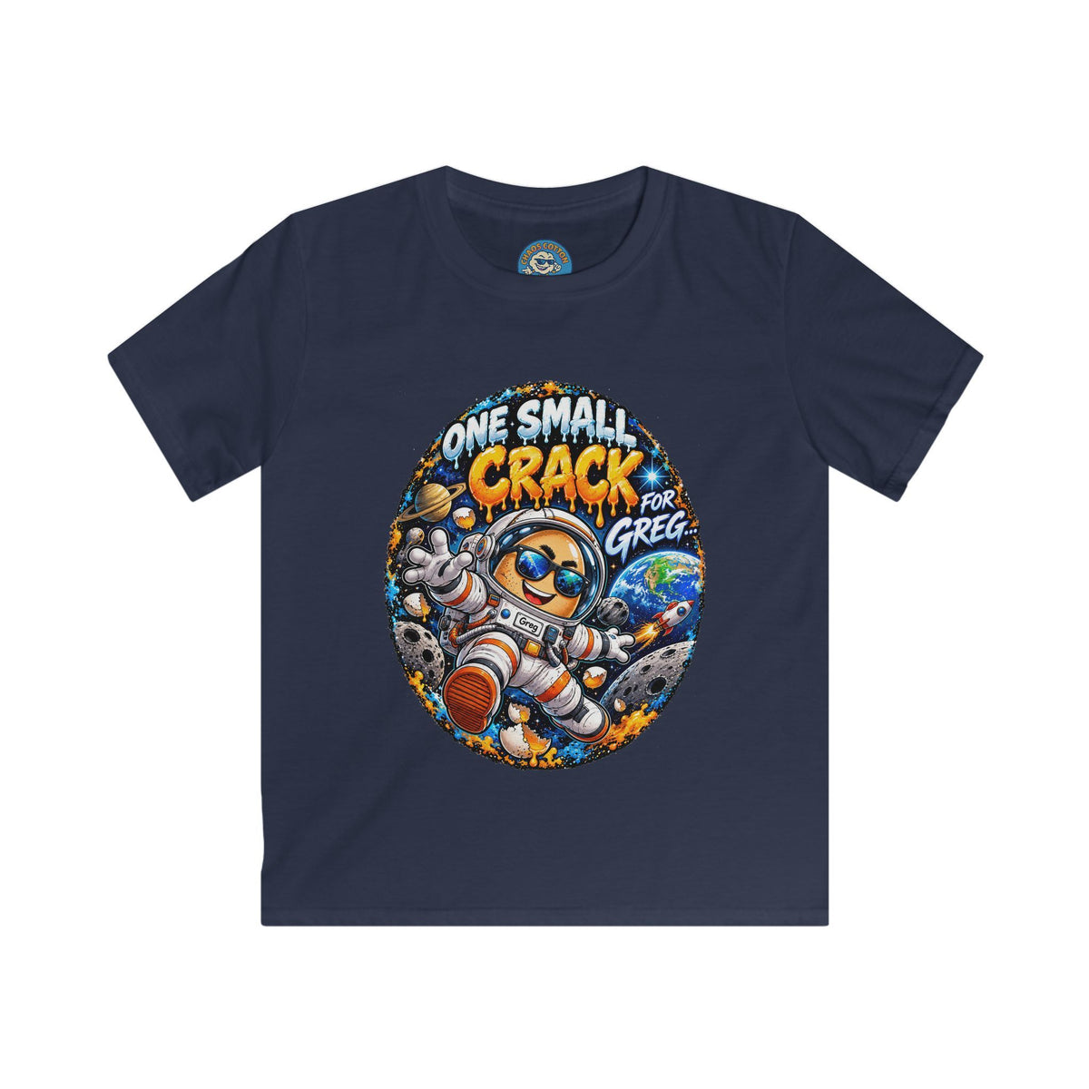 Greg the Egg "One Small Crack" Kids T-Shirt