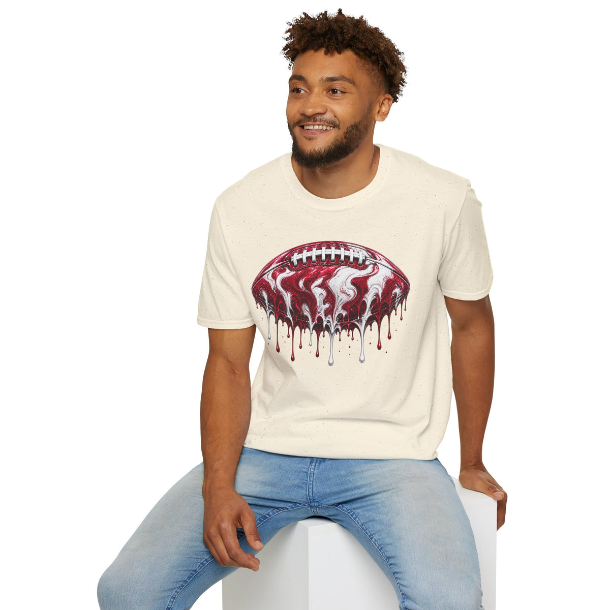 Oklahoma Sooners Drip Football T-Shirt