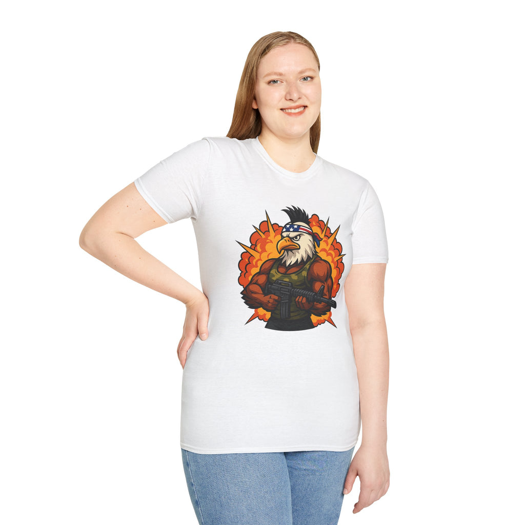 Patriotic Eagle Warrior T-Shirt