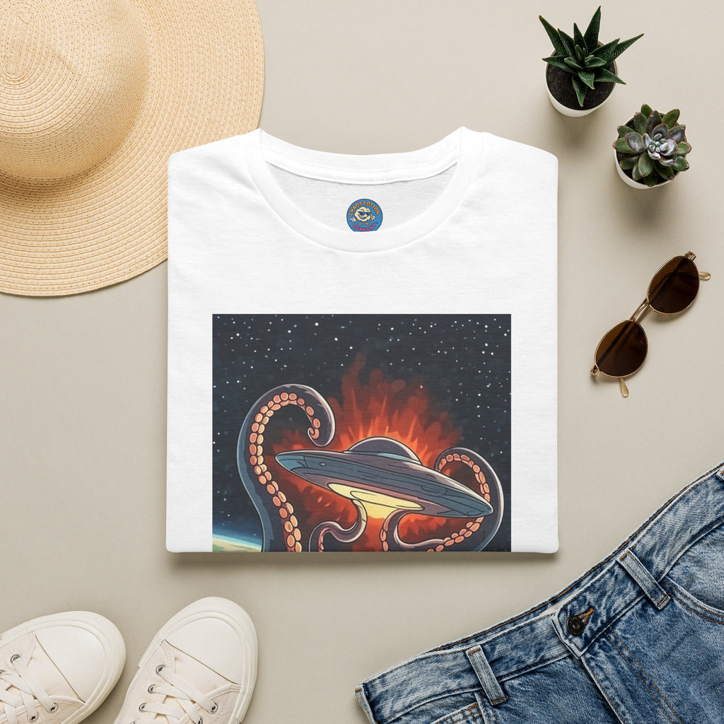 UFO & Giant Space Octopus T-Shirt
