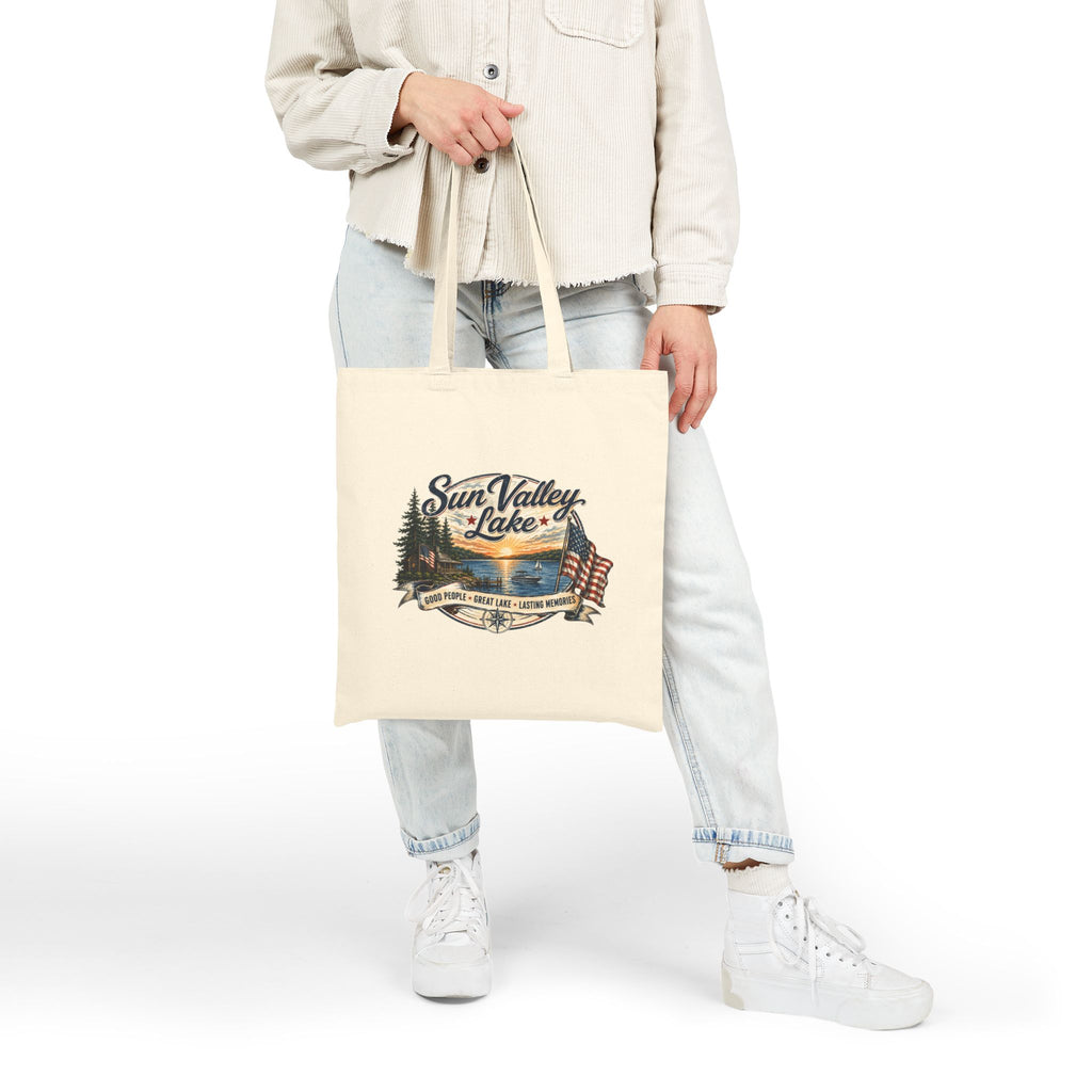 Sun Valley Lake Canvas Tote Bag