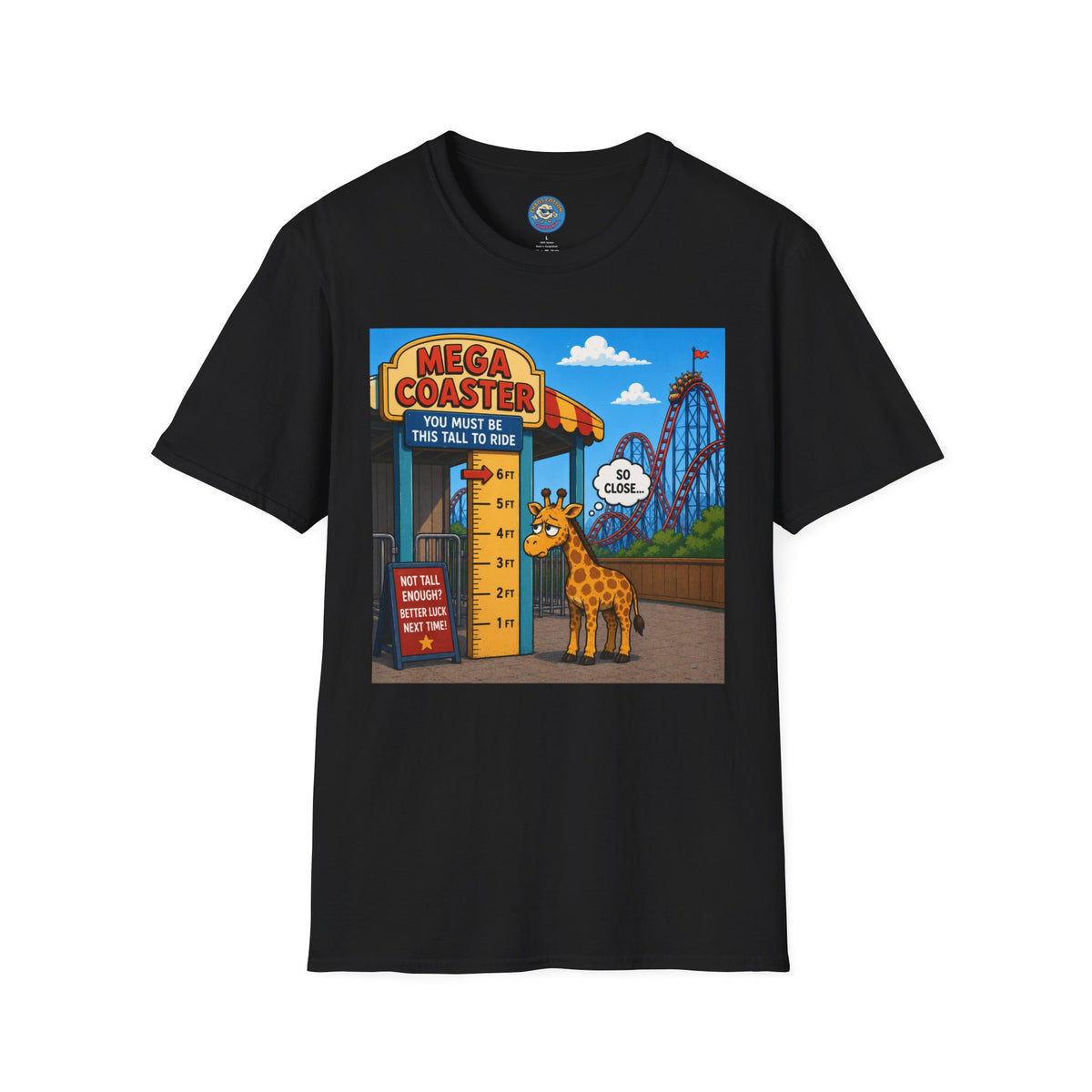 Almost Tall Enough Giraffe T-Shirt