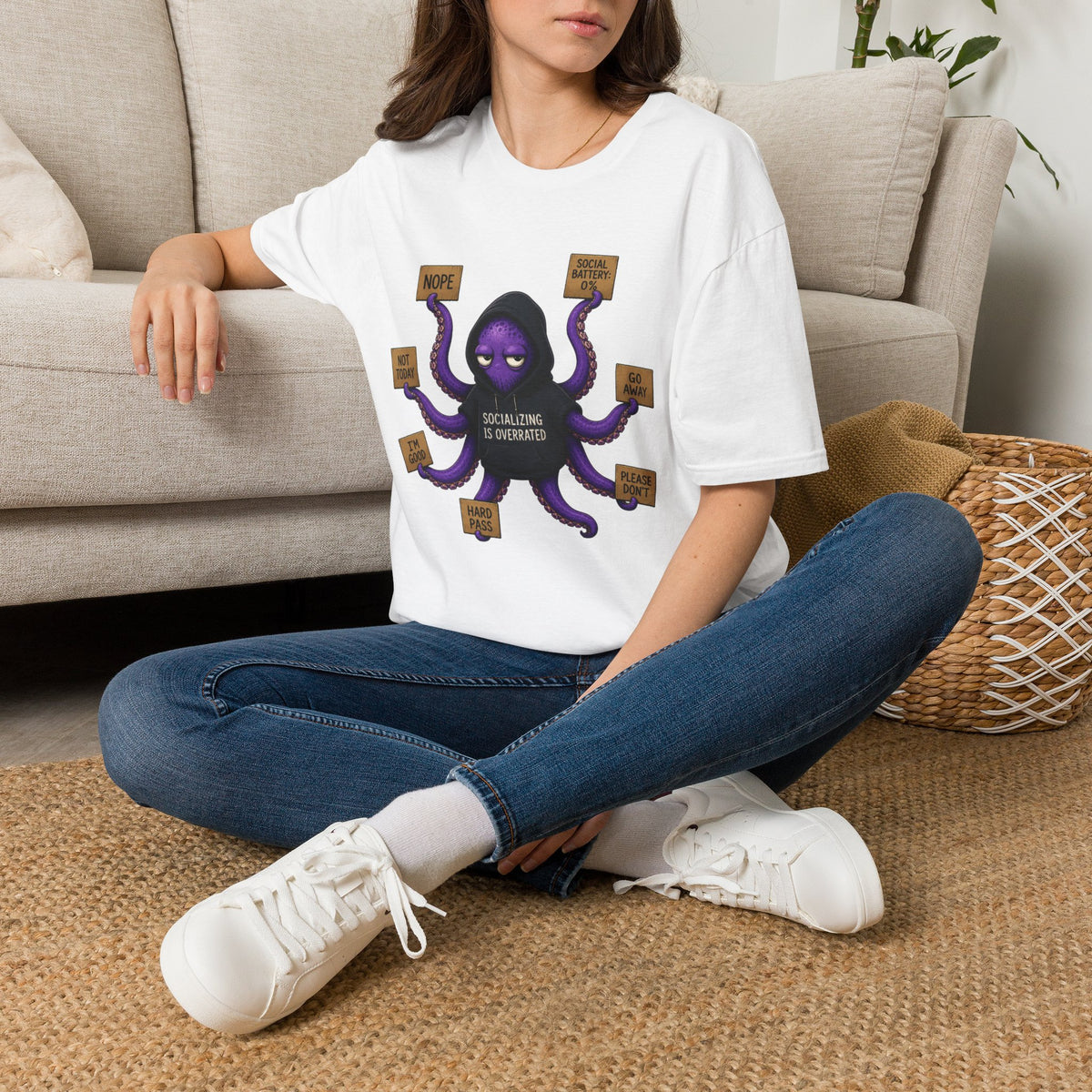 Anti-Social Introvert Octopus T-Shirt