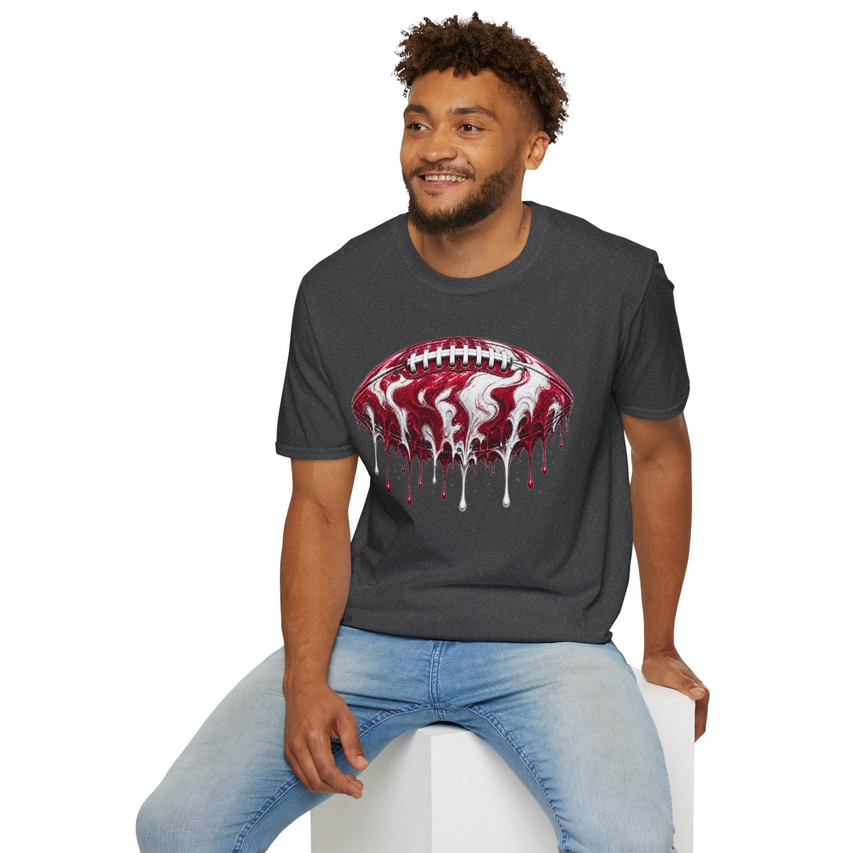 Oklahoma Sooners Drip Football T-Shirt
