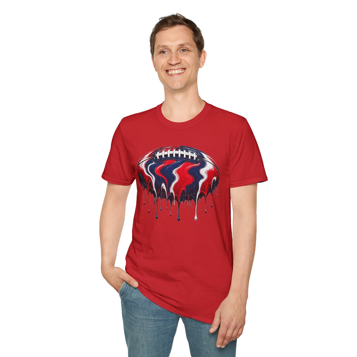 Ole Miss Drip Football T-Shirt