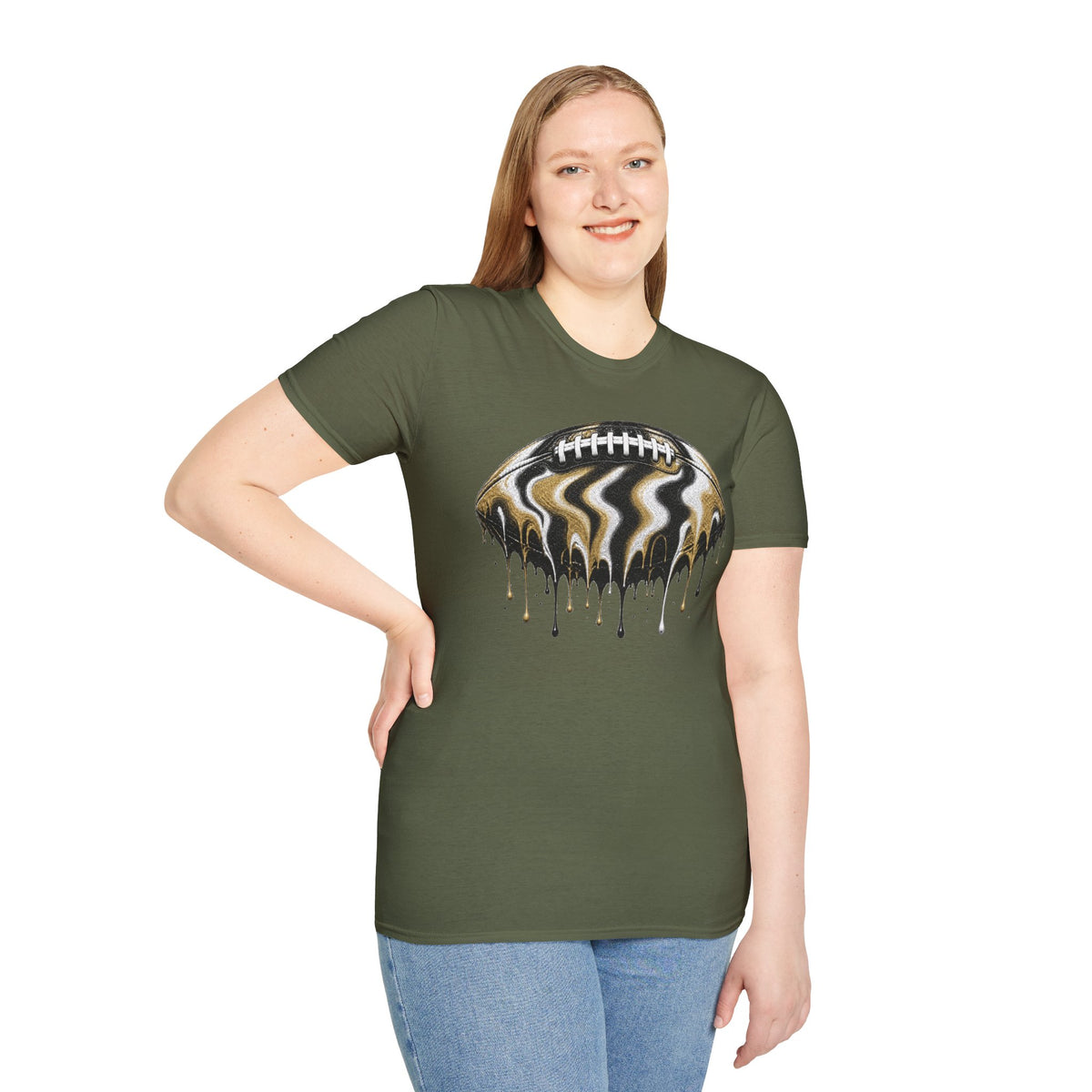 Vanderbilt Commodores Drip Football T-Shirt