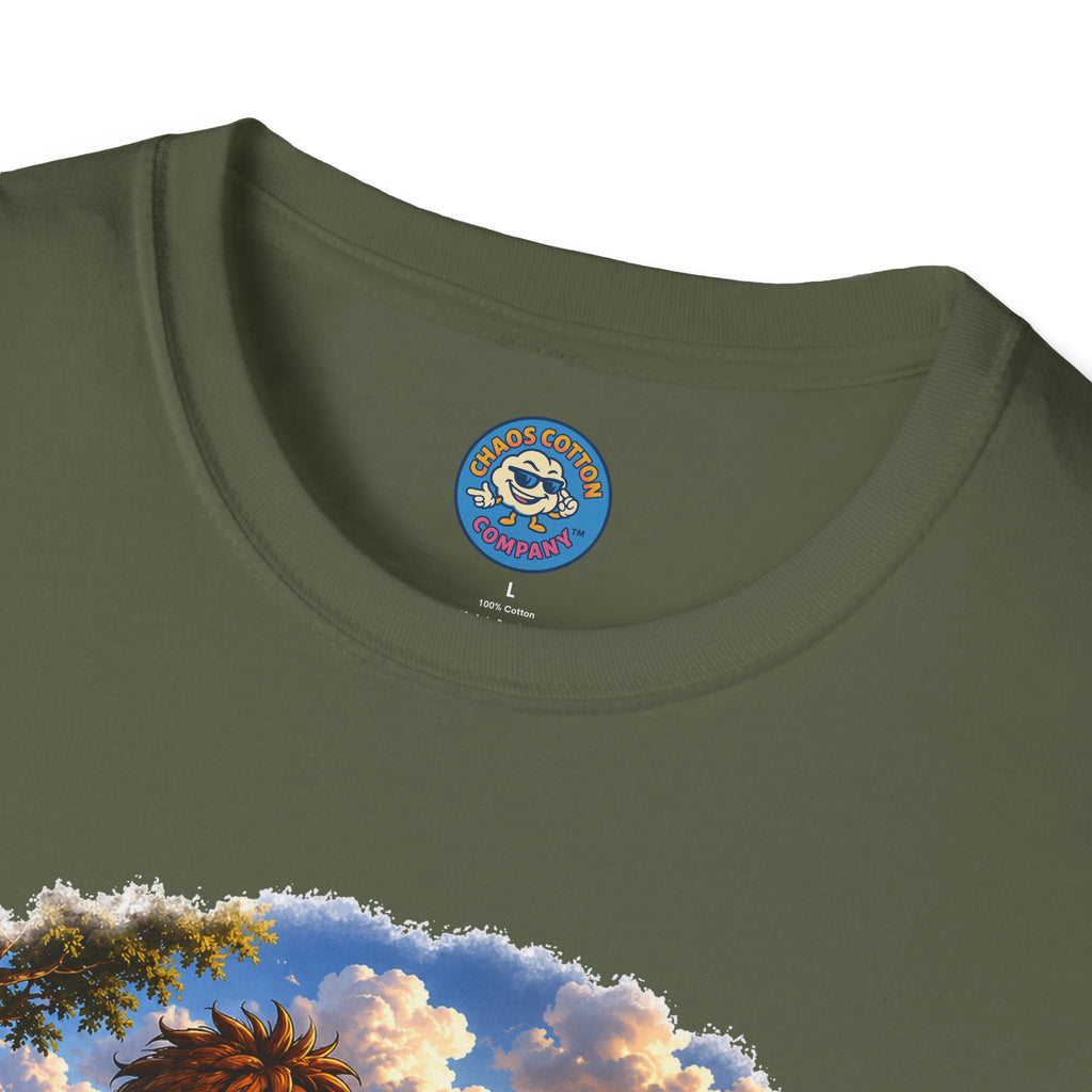 Caveman Using GPS T-Shirt