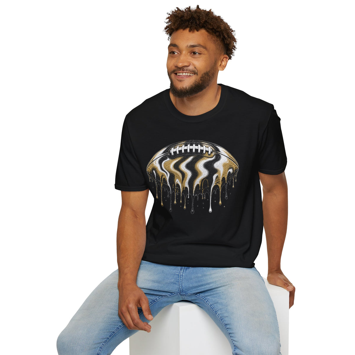 Vanderbilt Commodores Drip Football T-Shirt