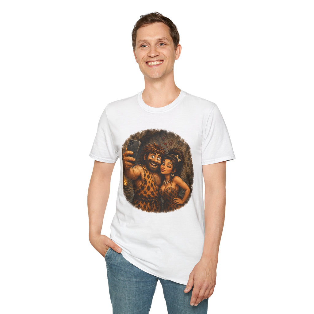 Caveman Couple Selfie T-Shirt