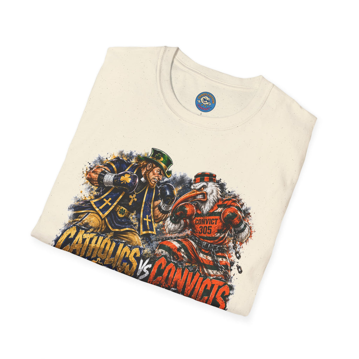 Catholics vs Convicts Rivalry Football T-Shirt